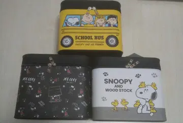 SNOOPY 거울 포함 화장품 박스 스누피 화장품 박스