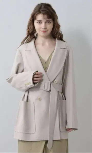 DEICY MECOUTURE 피크드 라펠 자켓 코트