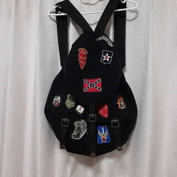 MOUSSY 와펜 백팩 블랙