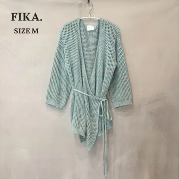 FIKA. 야마다야 시스루 편직 손뜨개질풍 카슈쿨 니트
