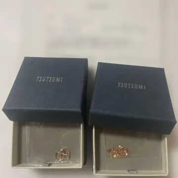 츠츠미 k10 목걸이 후프 귀걸이 10k 10금 핑크 골드 PG