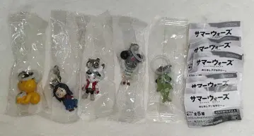 가챠가챠 썸머 워즈 메지루시 액세서리 전 5종 세트