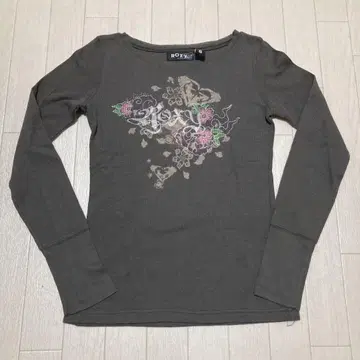 00s ROXY 피치 T 그런지 셔츠 서멀 그레이 헤이세이 갸루 해외