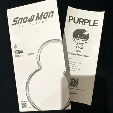 SnowMan 1st popup 진단서 후카사와 타츠야