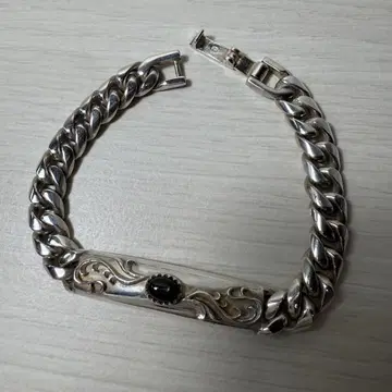 silver925 키헤이 ID 스타 스톤 중후 팔찌