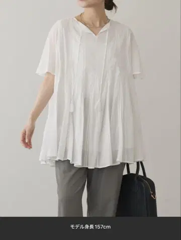 PUAL CE CIN(퓨어세신) 인도 보일 사다리 레이스 튜닉