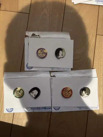 GLAY 엔터테인먼트 복권 핀즈 세트상 히사시 테루 타쿠로 3개 세트