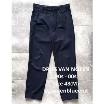 DRIES VAN NOTEN 90s 00s 라이카기 울 슬랙스 M