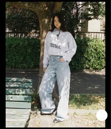 [ ZARA ] 크로스 허리 하이웨스트 청바지