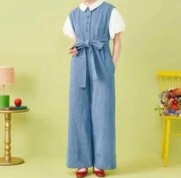 Poppy 아사기니뇨 오버롤 데님