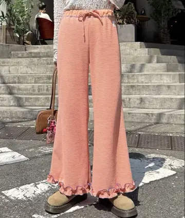 CIAOPANIC 와플 플레어 팬츠