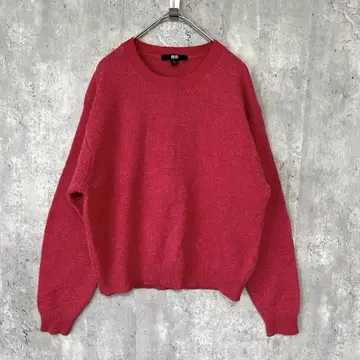 UNIQLO 프리미엄 라무 크루넥 니트 스웨터 심플