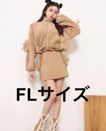 darich 보아 콤비 리본 포켓 블루종 미니 스커트