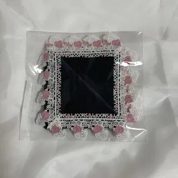 스누피 긴자와 레이스 레이스 손수건 네이비