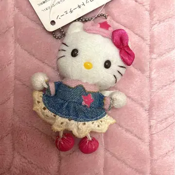 헤이세이 레트로 키티 봉제 인형 마스코트 스트랩 USJ 유니버셜