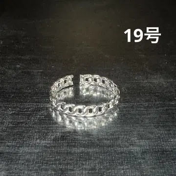 빈티지 패션 반지 실버 19호 체인 반지 엘레강트
