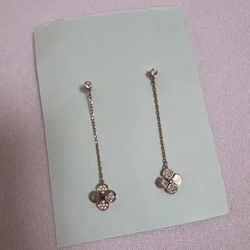 [ swarovski ] 2way 꽃무늬 귀걸이