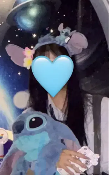 스티치 귀 달린 머리띠
