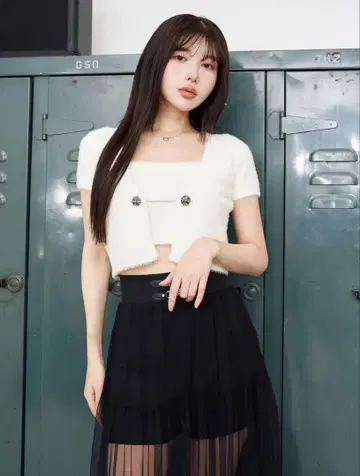다리치 크롭 샤기 앙상블
