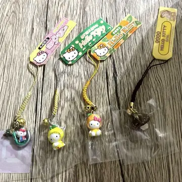 지역 한정 키티 미야자키 나가사키 오이타 한정판 헬로키티 스트랩 세트