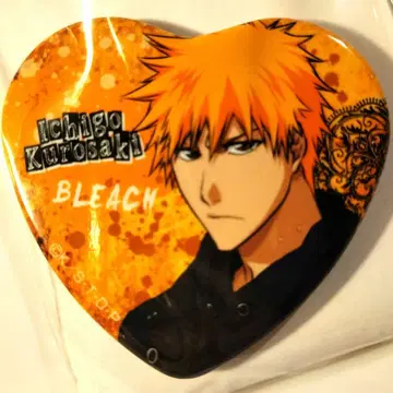 BLEACH 제비뽑기당 10연 세트 덤 하트형 캔뱃지 쿠로사키 이치고