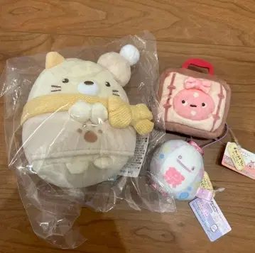 스미코구라시 봉제 인형 고양이 복주머니 초롱