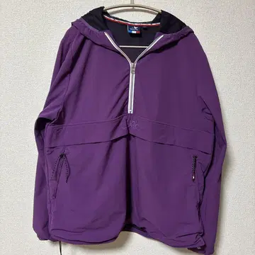 랭크 골프 퍼플 하프 지퍼 나일론 자켓 XL