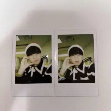 산타 모자 폴라로이드 2장 세트