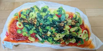 갓 구운! 만푸쿠 교자 리필 쿠션 약 70cm 파 있음