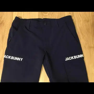 JACKBUNNY 네이비 로고 팬츠