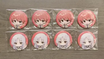 Angel Beats! 캔뱃지 미니 캐릭터 8개 세트