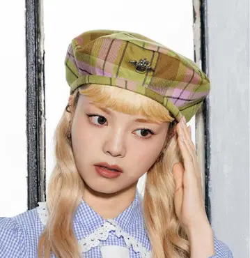 ParadiseKiss HEIHEI HAPPYBERRY 체크 무늬 베레모