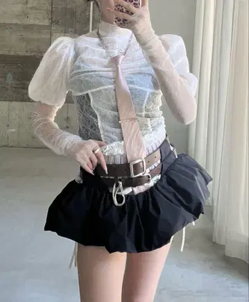 litmus herpraha Balloon mini skirt belt