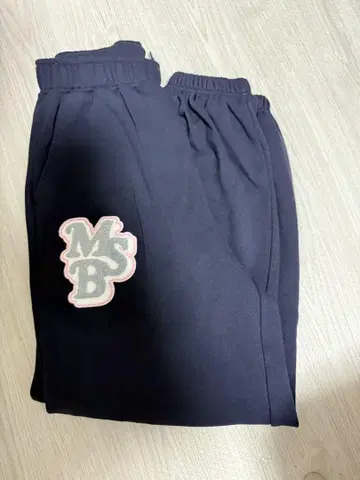 My Sugar Babe 스웨트 팬츠 네이비 MSB 로고
