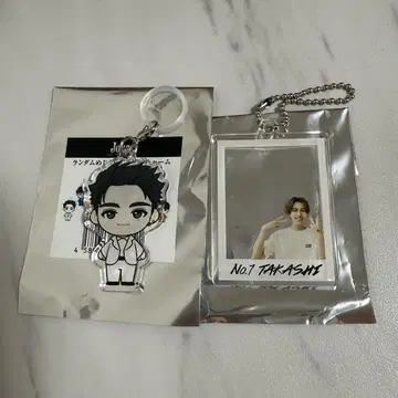 초특급 타카시 메지루시 아크릴 참 아크릴 프레임 키링 세트