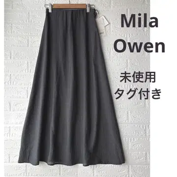 [ 미사용 택 포함 ] Mila Owen 미라 오웬 롱 플레어 스커트