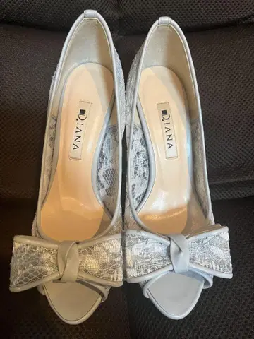 DIANA 레이스 리본 포함 펌프스 22.5cm