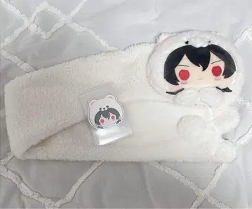 앙스타 사쿠마 레이 고백 풍선 화이트 베어 머플러