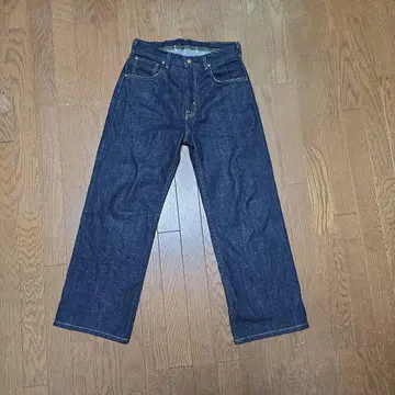 Lee 100주년 카우보이 와이드 셀비지 데님 다크 네이비