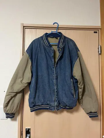 데님 봄버 자켓