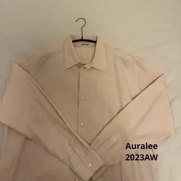AURALEE 2023AW 핑크 셔츠