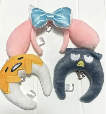 산리오 시크릿 미니 머리띠 마이멜로디 바츠마루 구데타마 키링