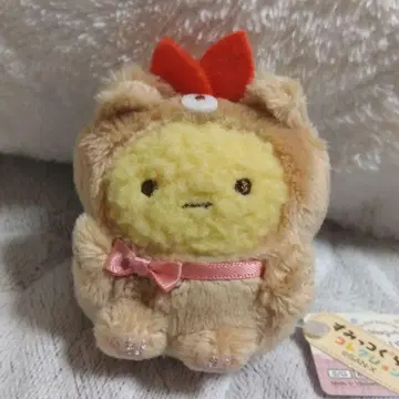 스미코구라시 새우튀김 꼬리 (테디베어) 손바닥 봉제 인형