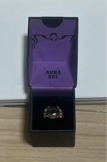 ANNA SUI 안나수이 스톤 반지 핑크 골드