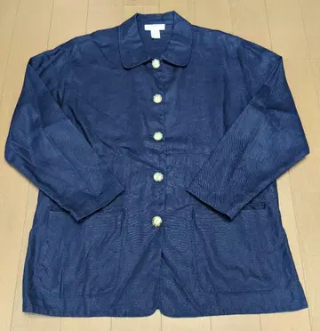 Talbots 네이비 린넨 커버올