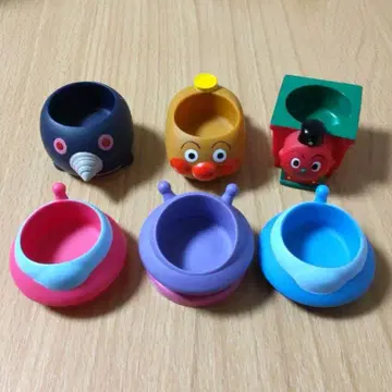손가락 인형 소프트 비닐 탈것 모그린 호빵맨 호 고 UFO 3종류