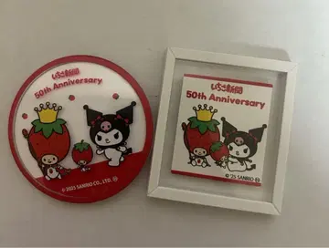 딸기신문 50주년 기념일 캔 배지 마그넷 쿠로미
