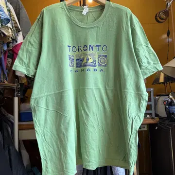 미국 빈티지 의류 TORONTO, CANADA 그린 T셔츠
