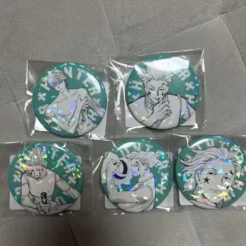 HUNTER x HUNTER 히소카 올스타 캔뱃지 5종 세트