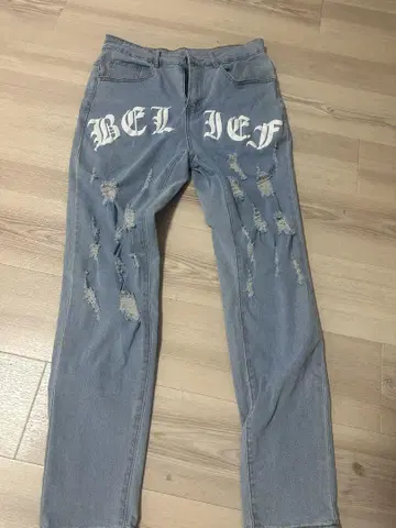 BEL JEF 데미지 가공 데님 팬츠